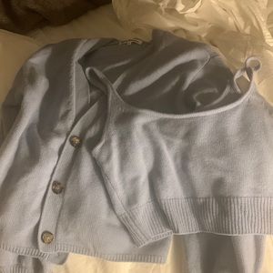 Reformation sweater and tank top set (size small).